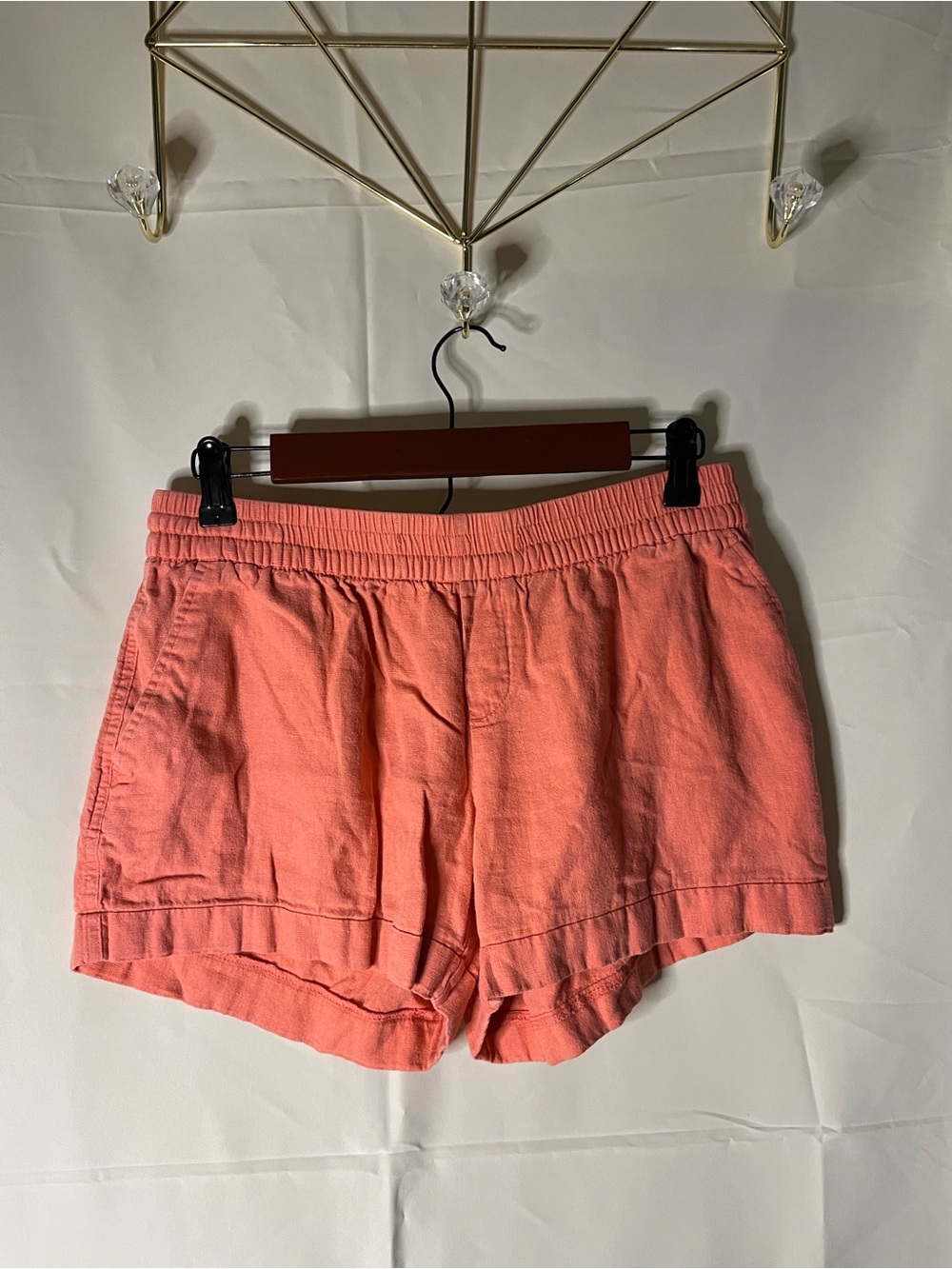 Old Navy Coral Pink Elastic Waist Athletic Shorts